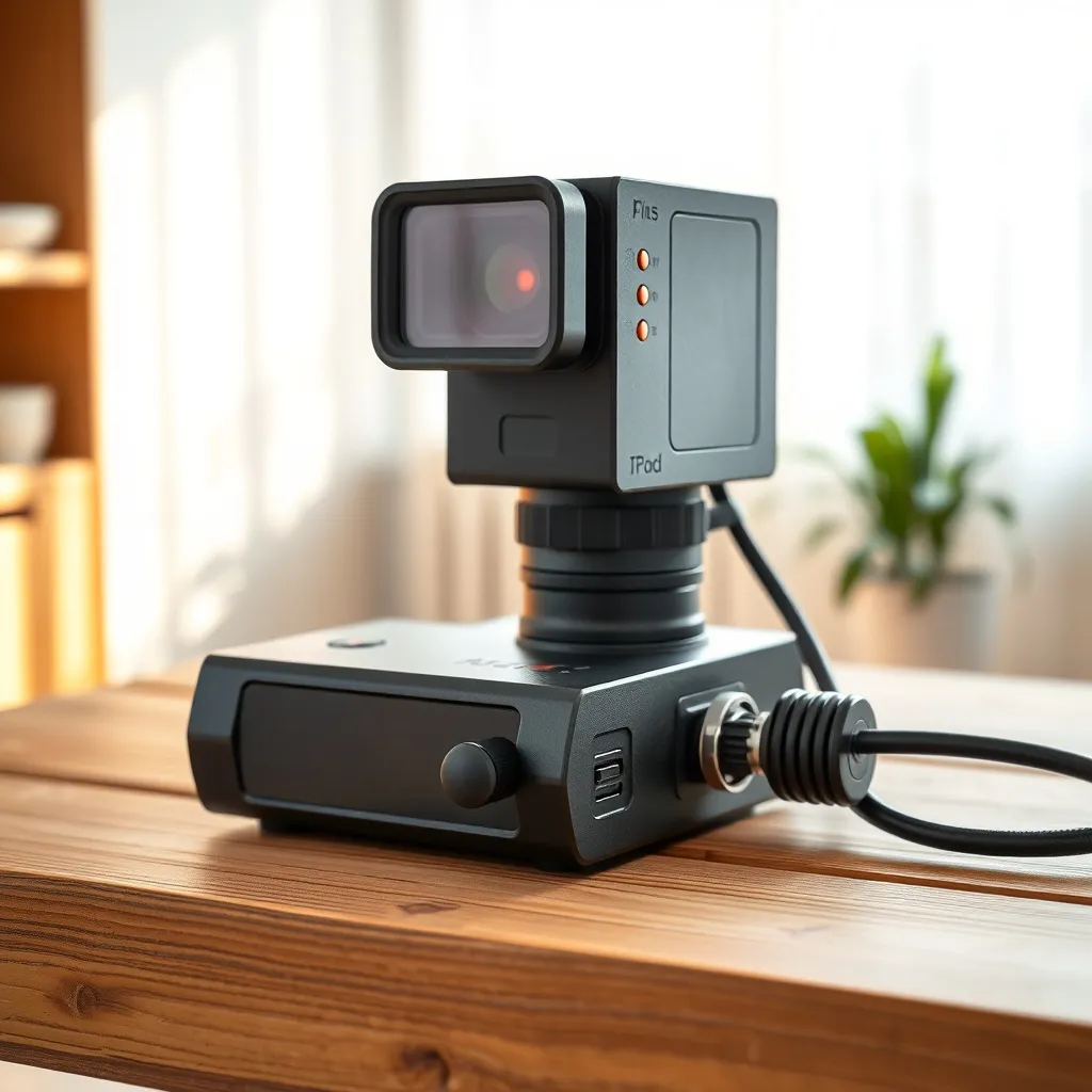 Professional air quality laser particulate sensor on a woode